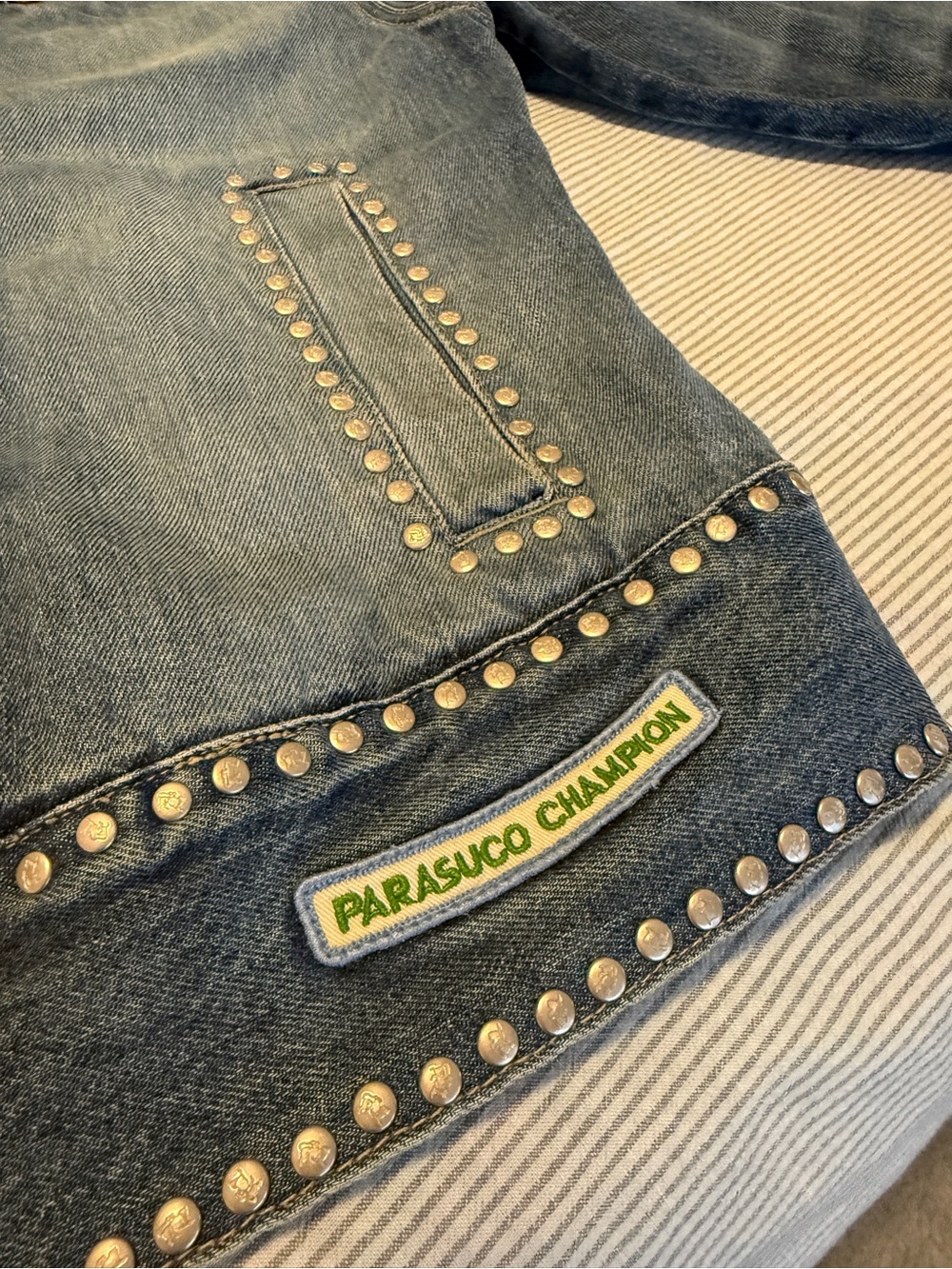 AUTHENTIC Vintage Parasuco Denim Jacket - Picture 6 of 8